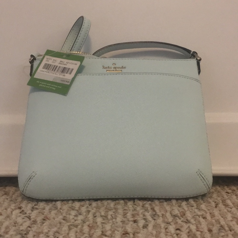 Kate spade cross body bag Tiffany blue color